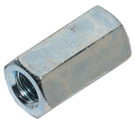 1/4-28 Zinc Hex Coupling Nut