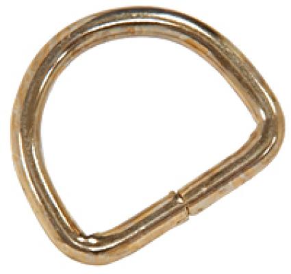 3/4" Brass Plated D-Ring