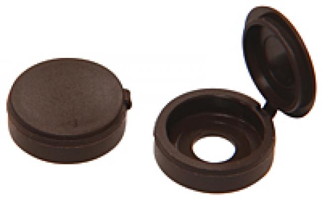 1/4 Brown Nyl Hinged Screw Cover