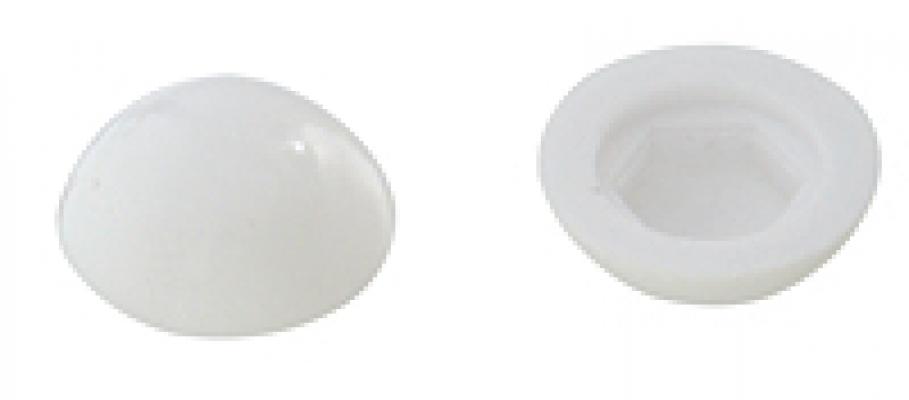 White Hex Head Screw Cover