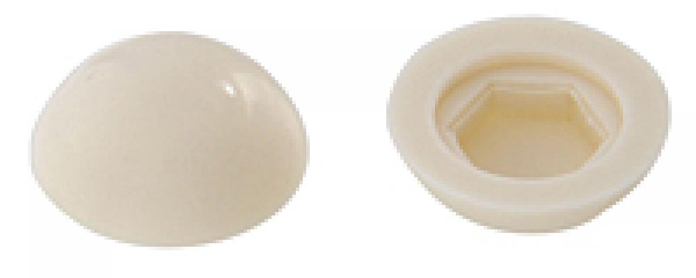 Cream Hex Head Screw Cover