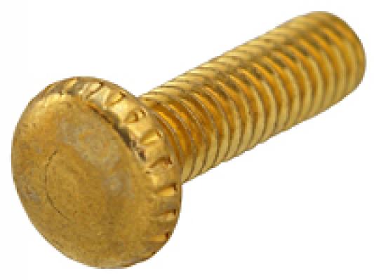 Brass 8/32x1/2" Knurled Screw