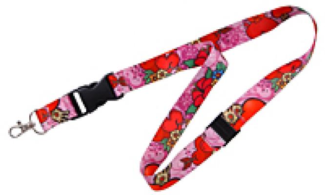 Flaming Hearts Lanyard