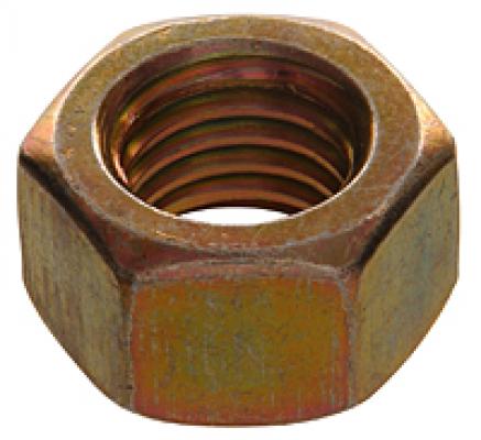 1/4-20 Left Hand Zinc Hex Nut