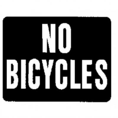 9x12 Sign No Bicycles