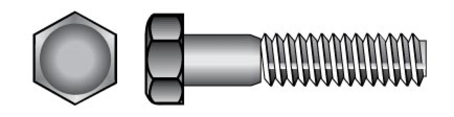 1/4-20x1/2 Chrome Hex Cap Screw