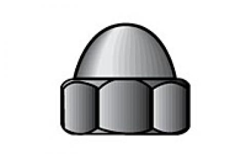 3/8-24 Chrome SAE Acorn Nut