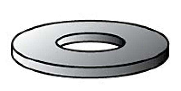 #10 Chrome Flat Washer