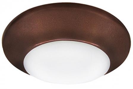 4" LED Disk Light Bronze