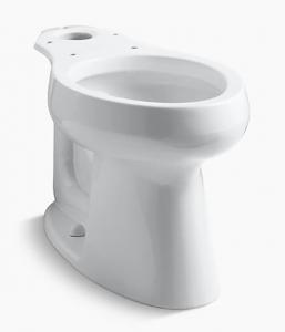 Highline White Elongated Bowl