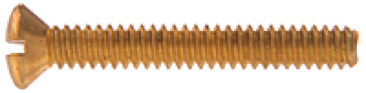 8-32x3/8" OH Brass Screw