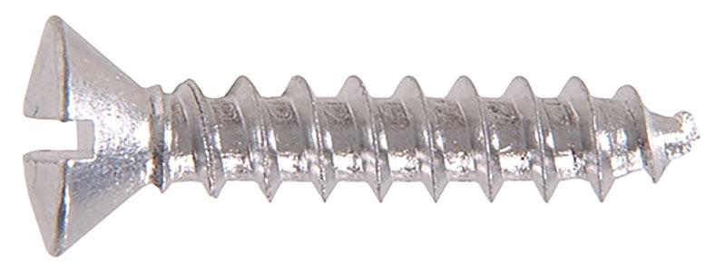 6x3/8" Alum Slotted Metal Screw