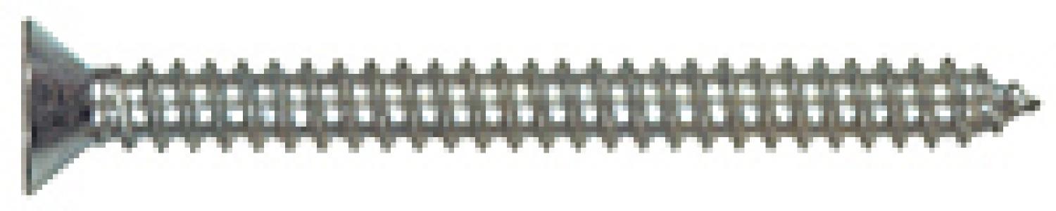 100PK 6x1-1/4 SS FH Metal Screw
