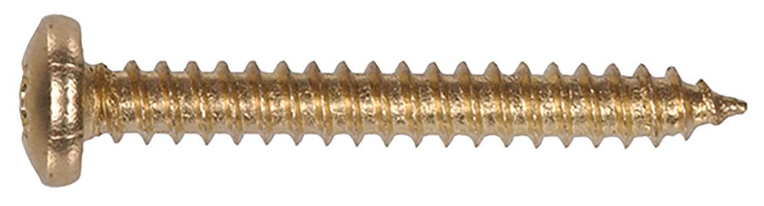 6x1/2 Brass PH Metal Screw