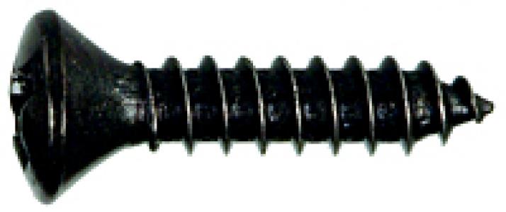 4x1/2 Black FH Metal Screw