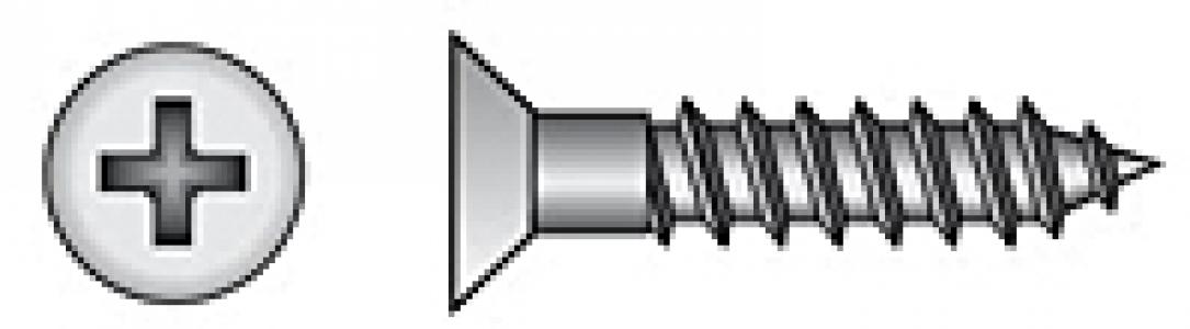 9x1-1/2 FH Brass Wood Screw