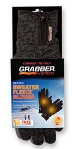 Small Heated Gray Gloves