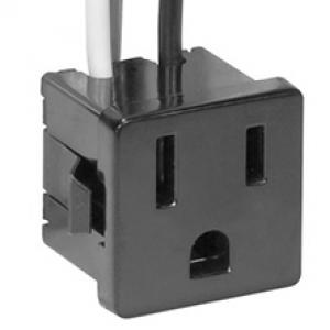 White 2 Pole/ 3 Wire Outlet