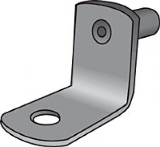Metal Shelf Pin Round ZP W/ Cork
