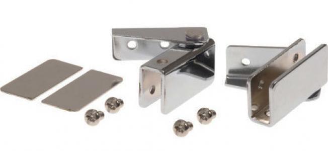 Chrome Glass Door Hinge Surface