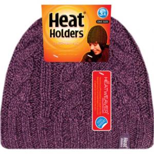 Ladies Knit Hat Purple