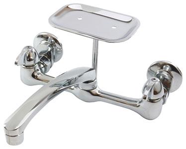Wall Mount Faucet w/ Soap Dish