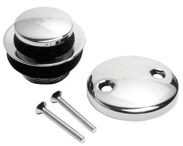 Nickel Touch Toe Tub Stopper
