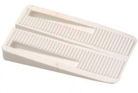 White Plastic Toilet Wedge