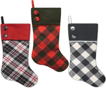 20" Plaid Stocking