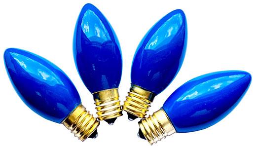 4PK Blue C9 Cera Bulb