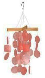 Capiz Chime-Assorted Colors