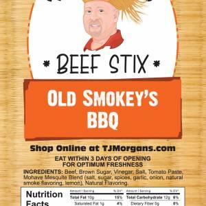 3OZ Old Smokey's BBQ Beef Stix
