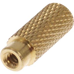 Brass 4-36Thr Knurled Turn Knob