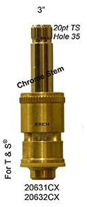 T&S Hot Faucet Cartridge w/Bonn