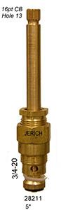 162H Central Brass Diverter Stem