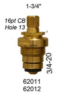 12B Central Brass Cold Stem Assy