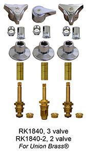 Union Brass Shower Rebuild Kit