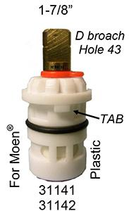 Moen Ceramic Disc Hot Cartridge