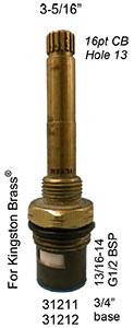 Kingston Brass Ceramic Stem