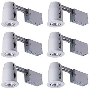 6Pc 3" Recessed Lighting