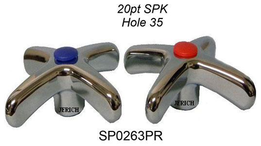 Speakman Pair CP Cross Handle