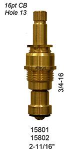 Central Brass CCW Stem & Bonnet
