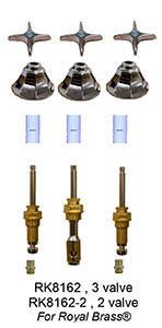 Royal Brass 3 Valve Rebuild Kit