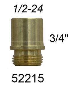 1/2-24x3/4 Central Brass Seat
