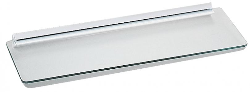 24" Glass Floating Shelf