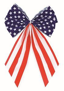 4L Patriotic Velvet Bow