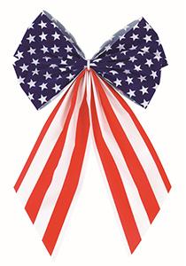 4L Patriotic Velvet Bow