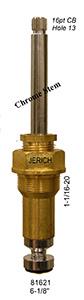 23-8162 Royal Brass Stem Assy