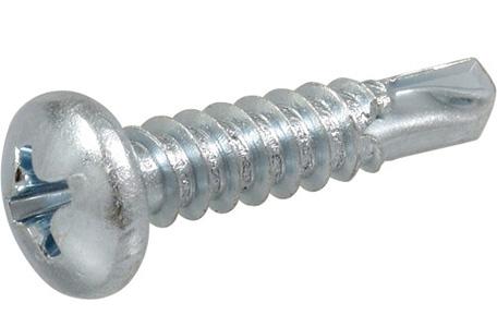 100Pk 6-20x1 Philips Drill Screw