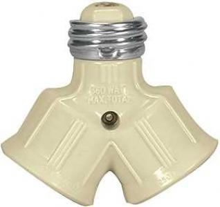 Ivory 660 W Twin Light Socket